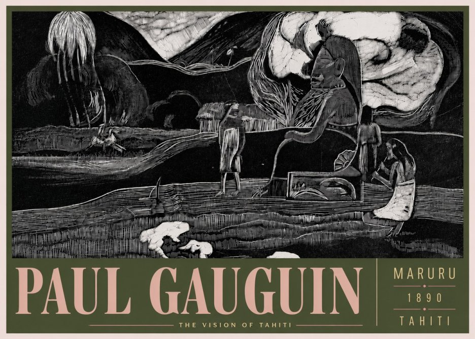 Paul Gauguin Maruru No5 - Affiche