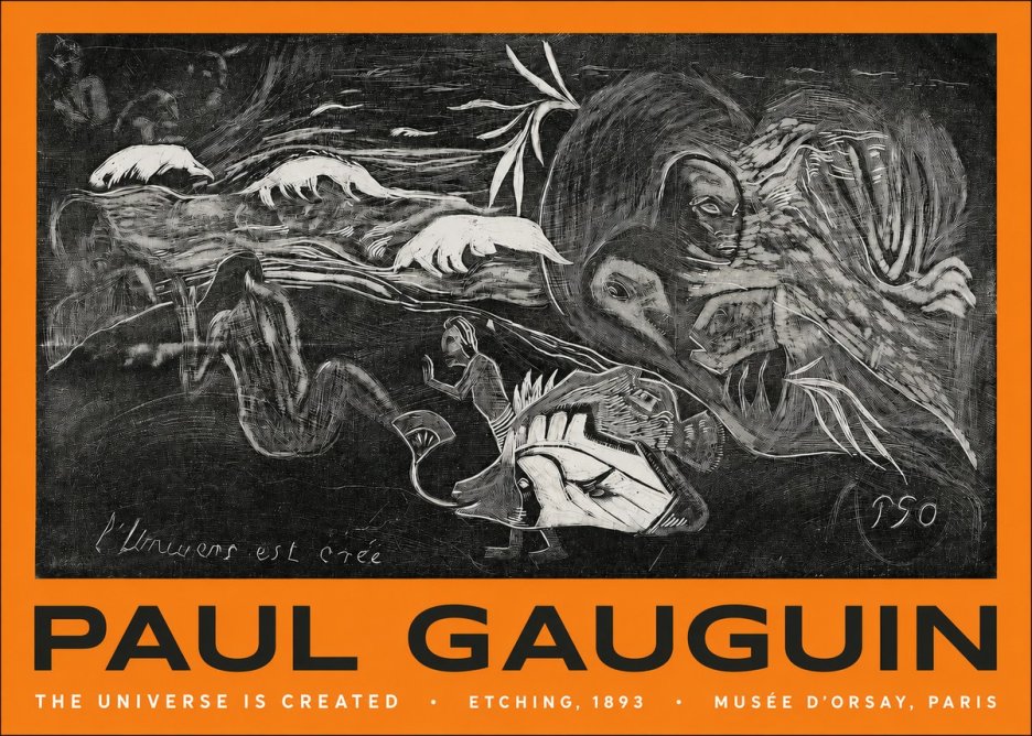 Paul Gauguin The Universe Is Created I No2 - Affiche