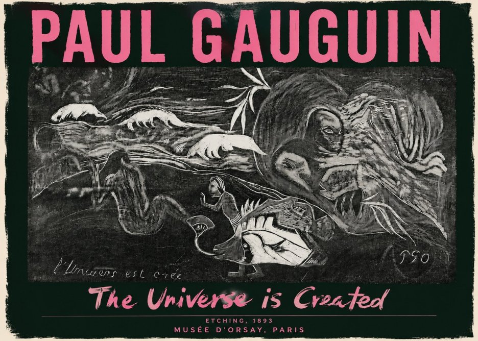 Paul Gauguin The Universe Is Created I No3 - Affiche