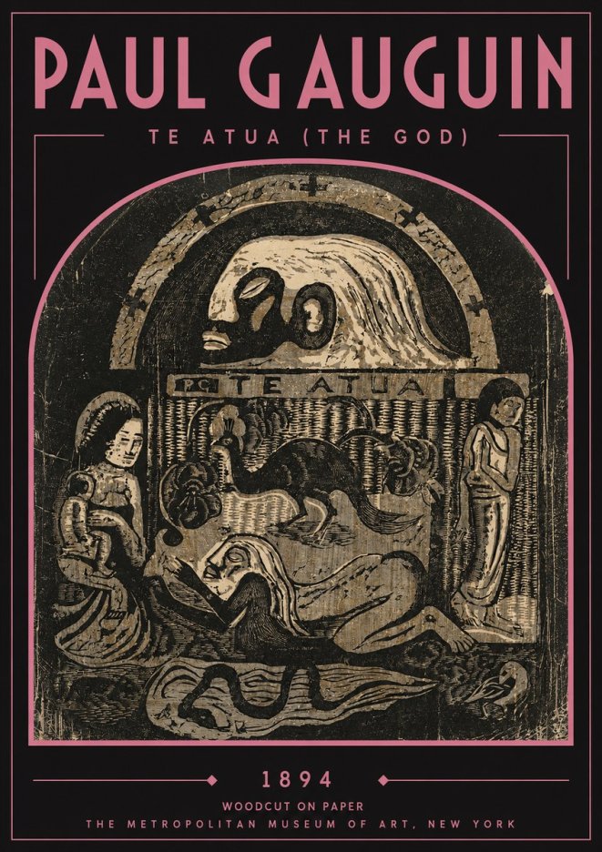 Paul Gauguin Te Atua (the God) No3 - Affiche