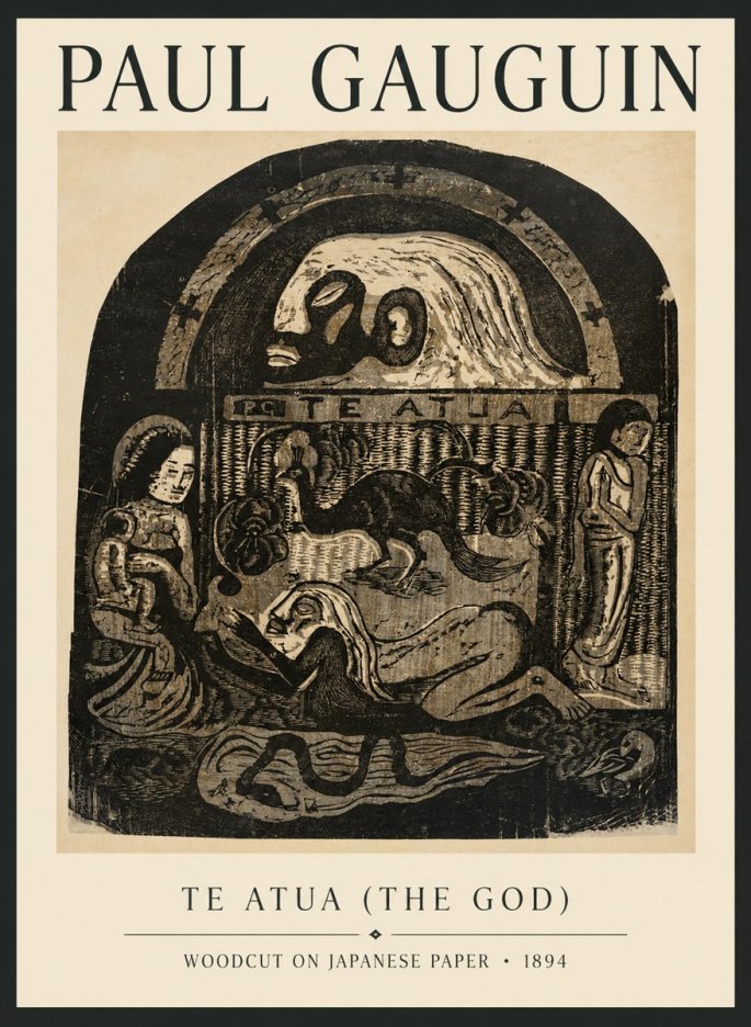 Paul Gauguin Te Atua (the God) No6 - Affiche