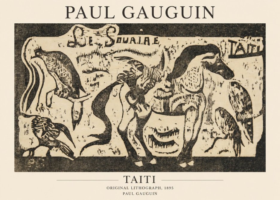 Paul Gauguin Taiti No1 - Affiche