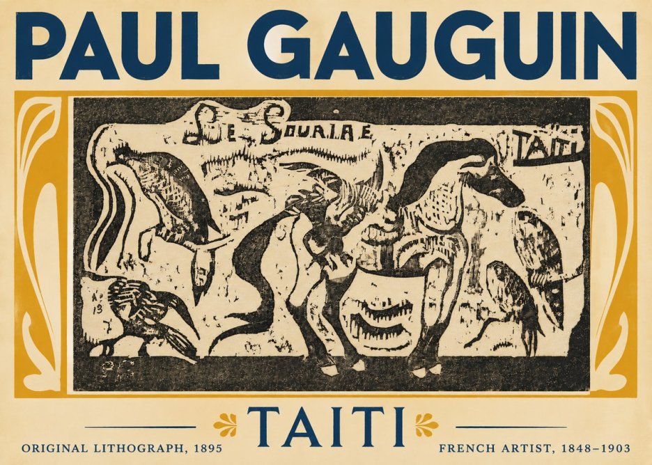 Paul Gauguin Taiti No5 - Affiche