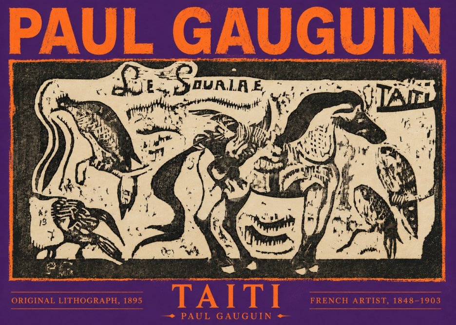 Paul Gauguin Taiti No6 - Affiche
