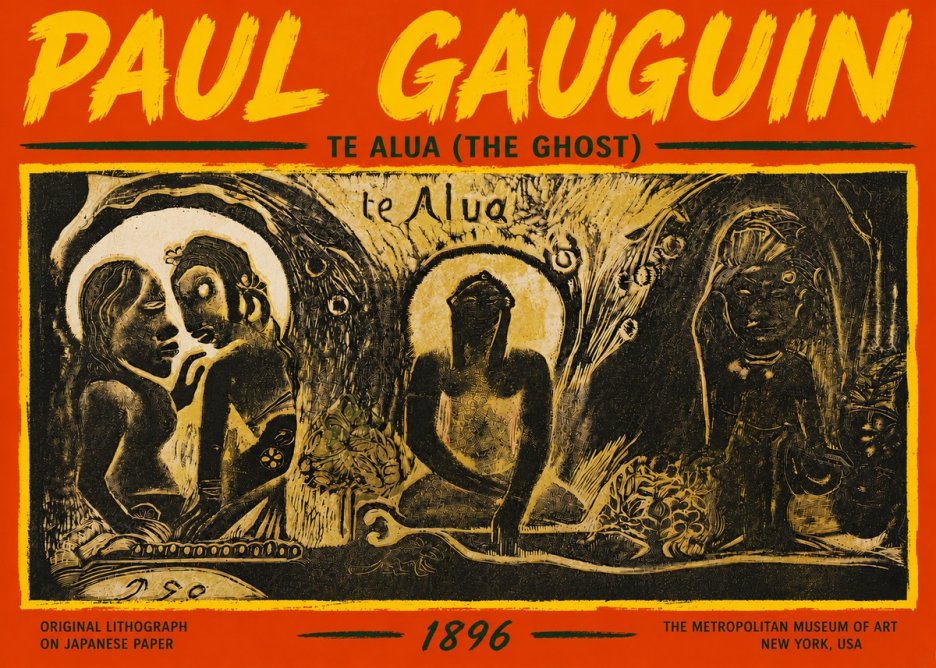 Paul Gauguin Te Alua (the Ghost) No5 - Affiche