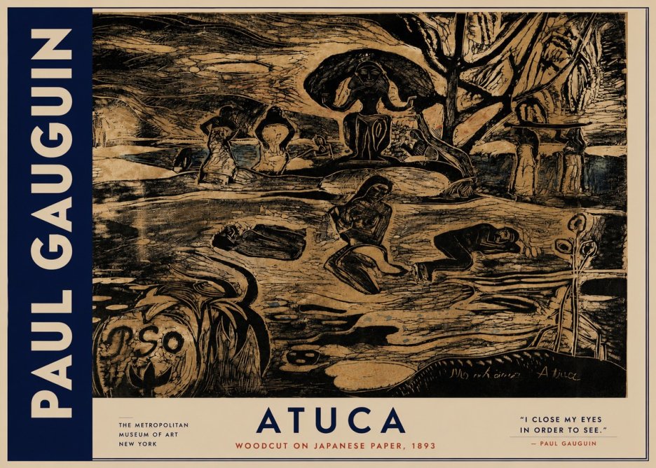 Paul Gauguin Atuca No3 - Affiche