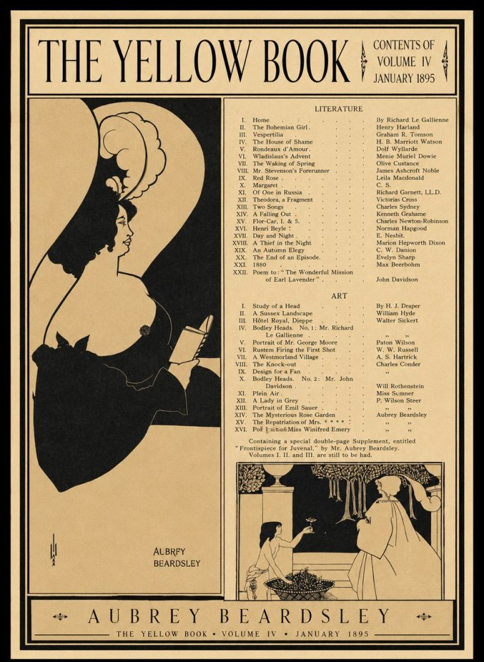 Aubrey Beardsley The Yellow Book II No1 - Affiche