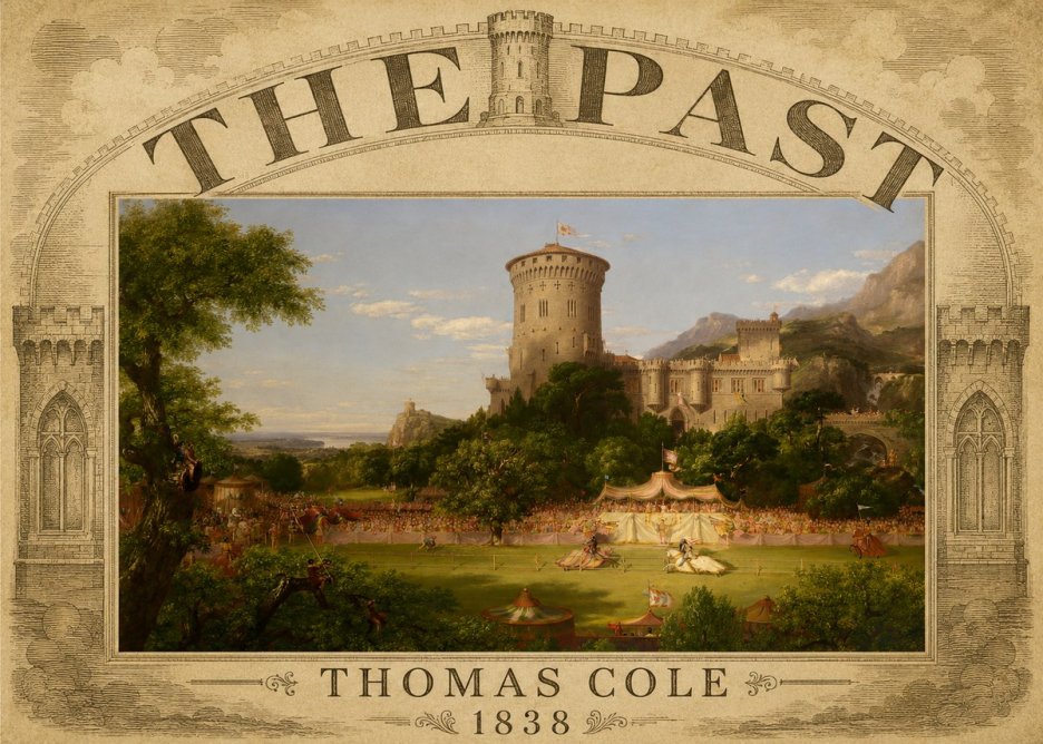 Thomas Cole The Past No3 - Affiche