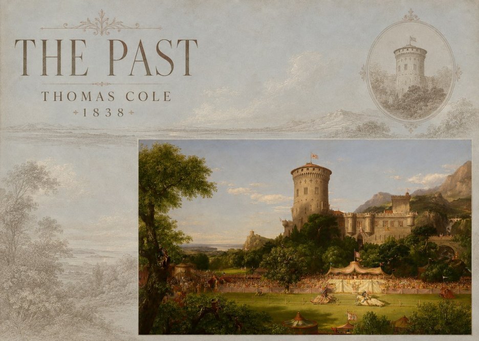 Thomas Cole The Past No4 - Affiche