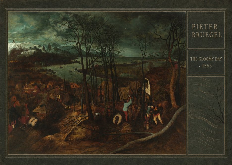 Pieter Bruegel The Gloomy Day No4 - Affiche