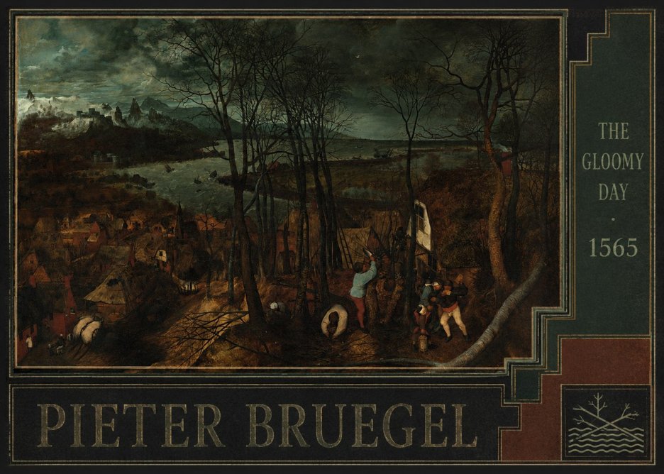 Pieter Bruegel The Gloomy Day No6 - Affiche