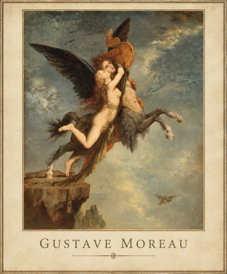 Gustave Moreau The Chimaera No1 - Affiche