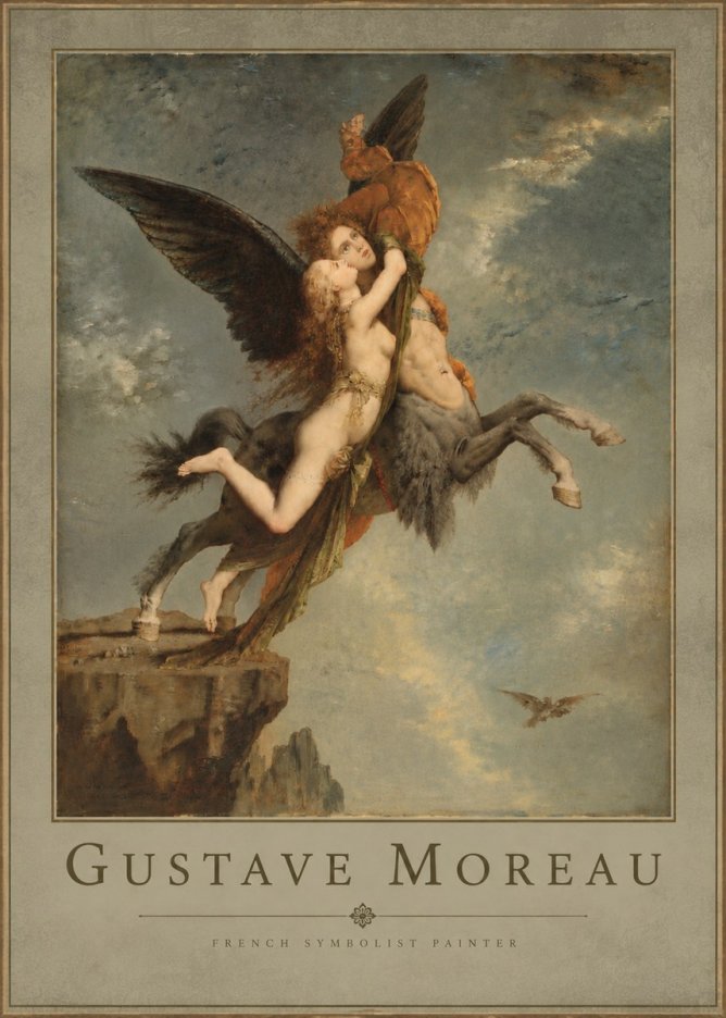 Gustave Moreau The Chimaera No4 - Affiche