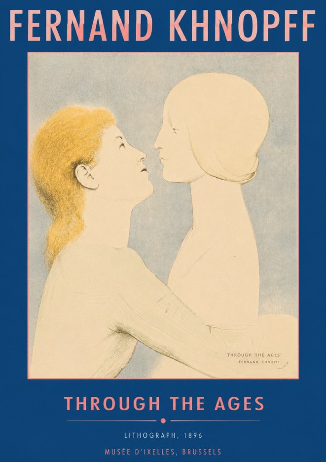 Fernand Khnopff Through the Ages No6 - Affiche