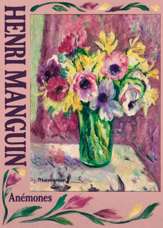 Henri Manguin Anémones No3 - Affiche