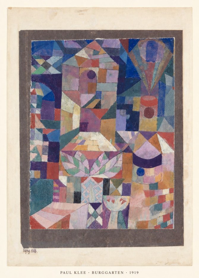 Paul Klee Burggarten No6 - Affiche