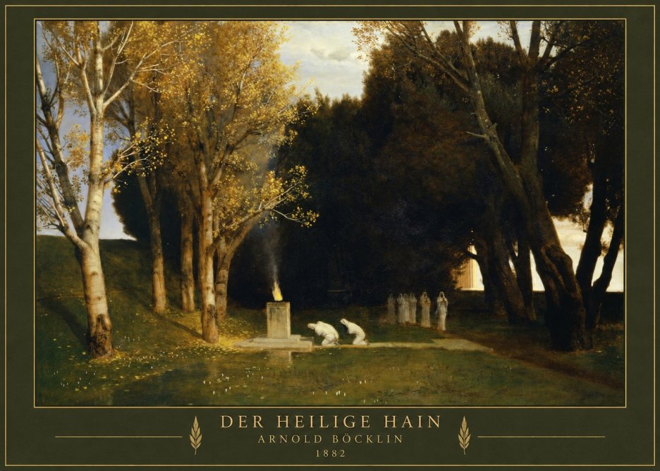 Arnold Böcklin Der Heilige Hain I No3 - Affiche