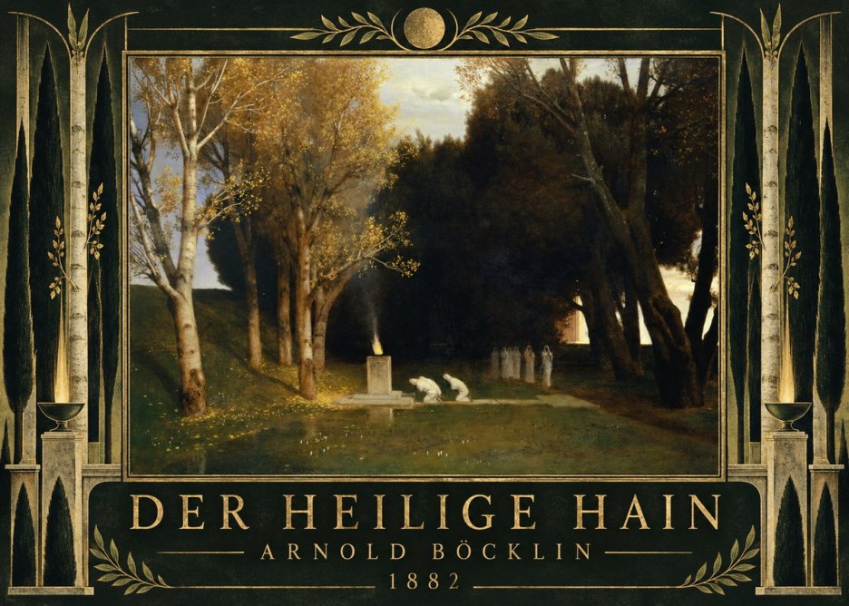 Arnold Böcklin Der Heilige Hain I No5 - Affiche