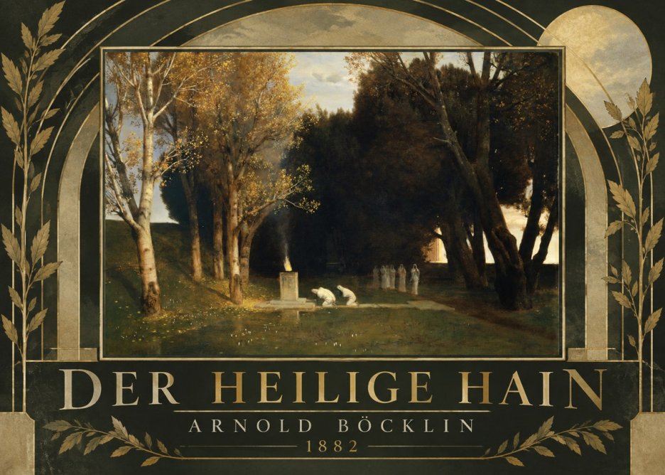 Arnold Böcklin Der Heilige Hain I No6 - Affiche