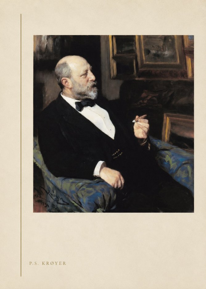 P.S. Krøyer Self-portrait I No2 - Affiche