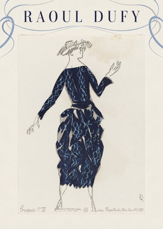 Raoul Dufy Croquis N°iii No3 - Affiche