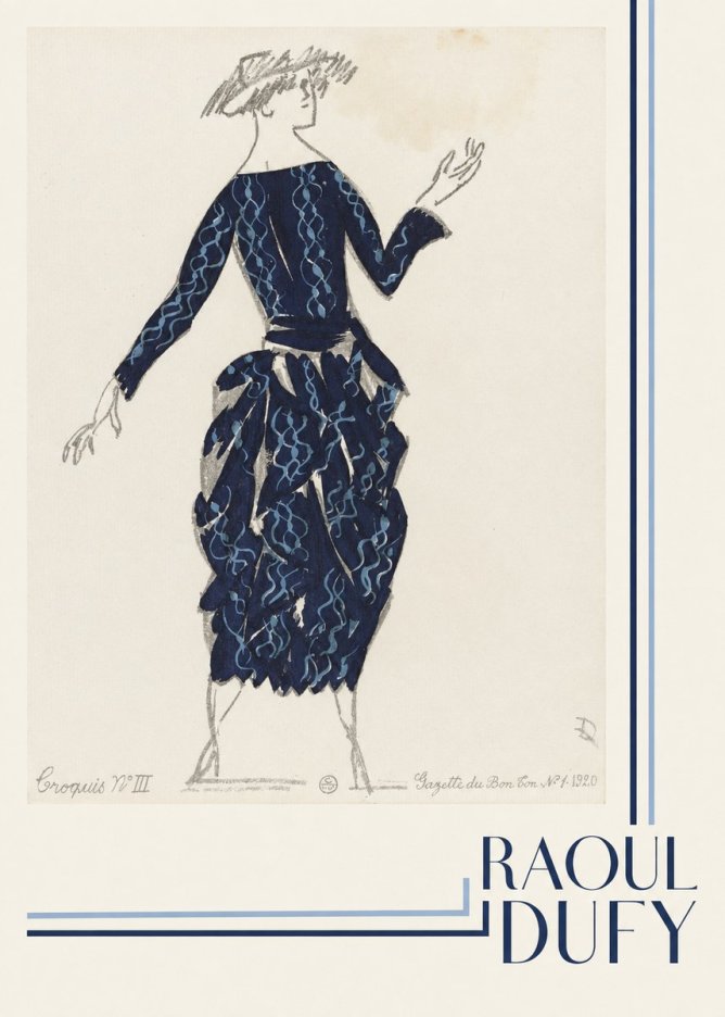 Raoul Dufy Croquis N°iii No4 - Affiche