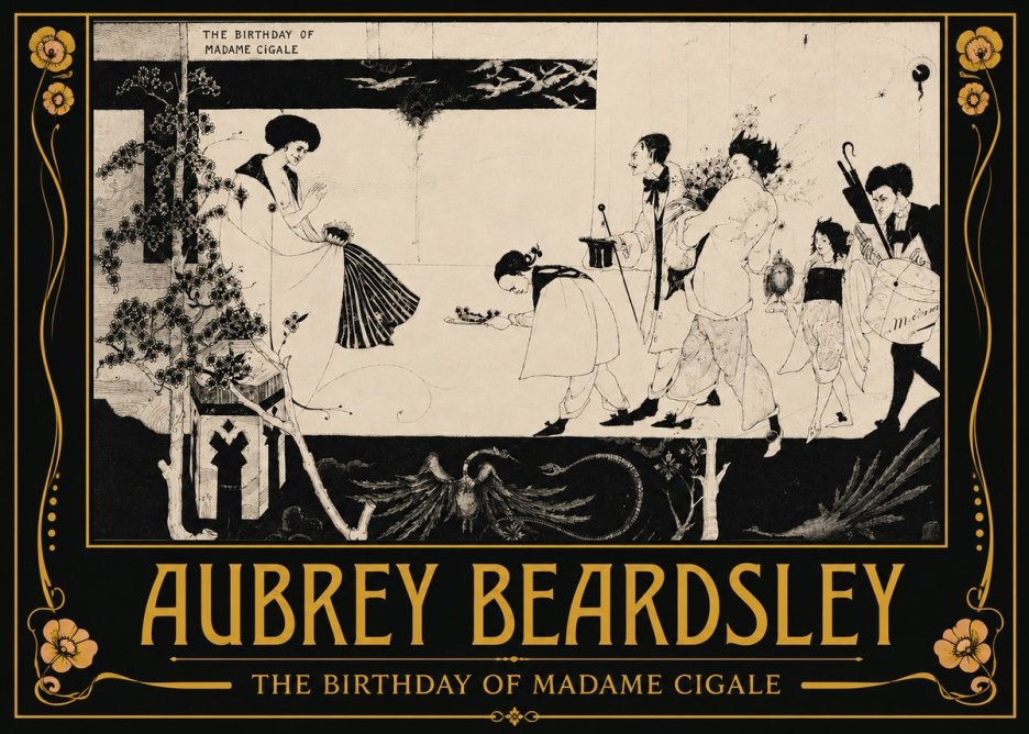 Aubrey Beardsley The Birthday of Madame Cigale No3 - Affiche