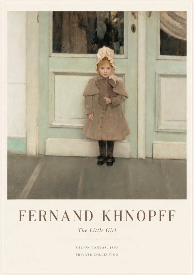 Fernand Khnopff The Little Girl No1 - Affiche