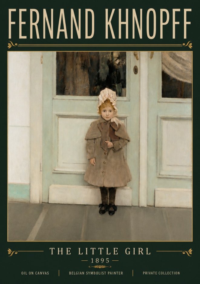 Fernand Khnopff The Little Girl No6 - Affiche