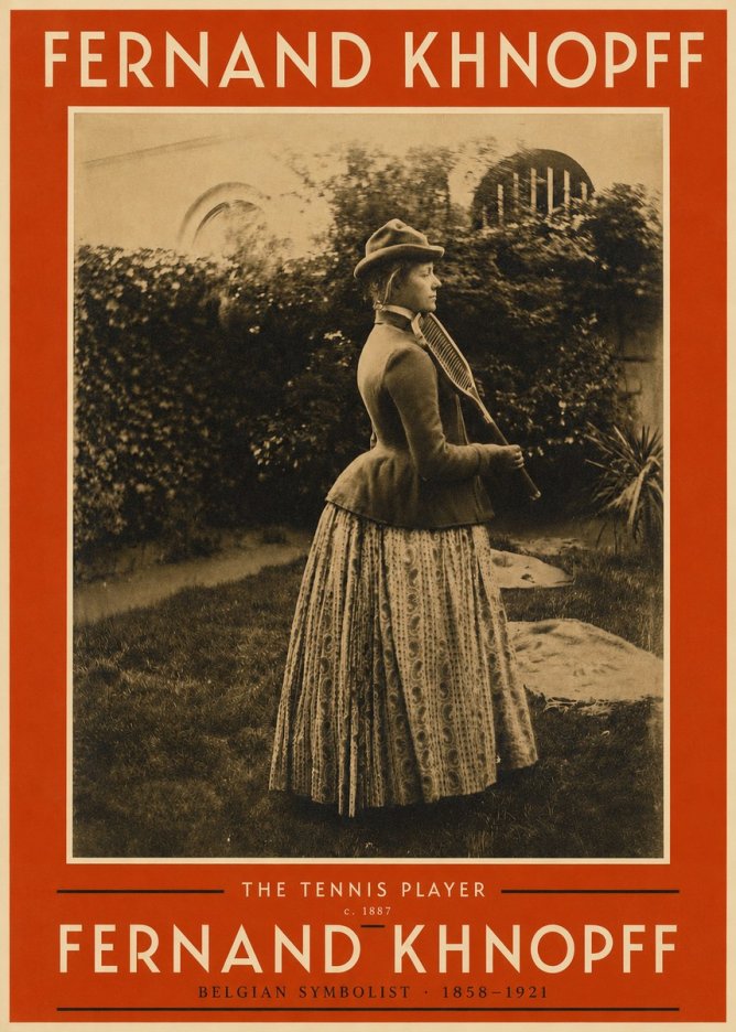 Fernand Khnopff The Tennis Player No2 - Affiche