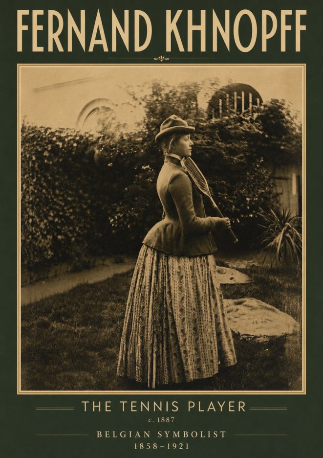 Fernand Khnopff The Tennis Player No4 - Affiche