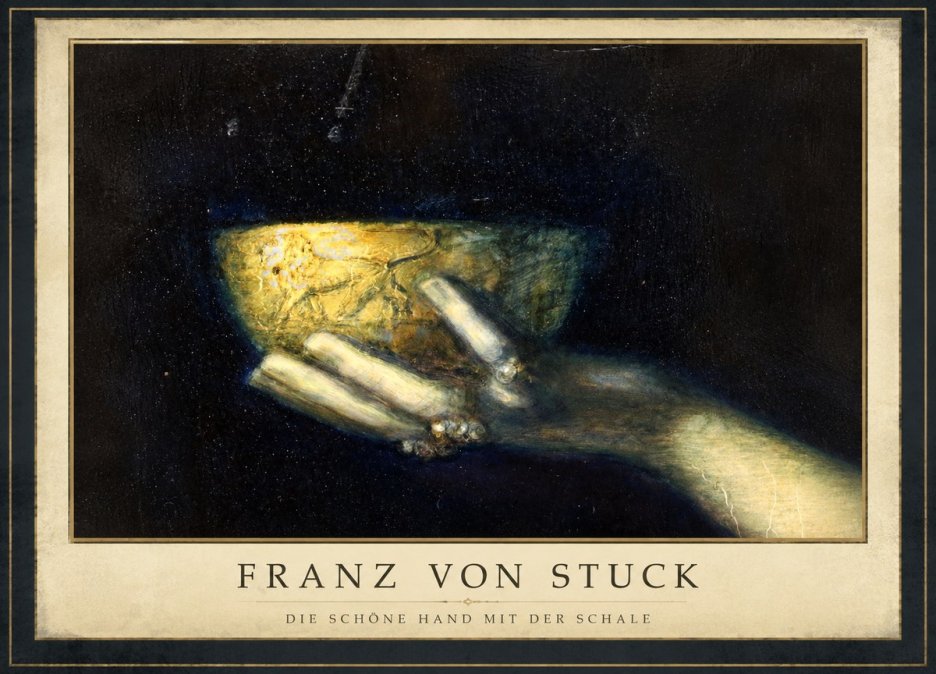 Franz von Stuck Die Schöne Hand Mit Der Schale No1 - Affiche
