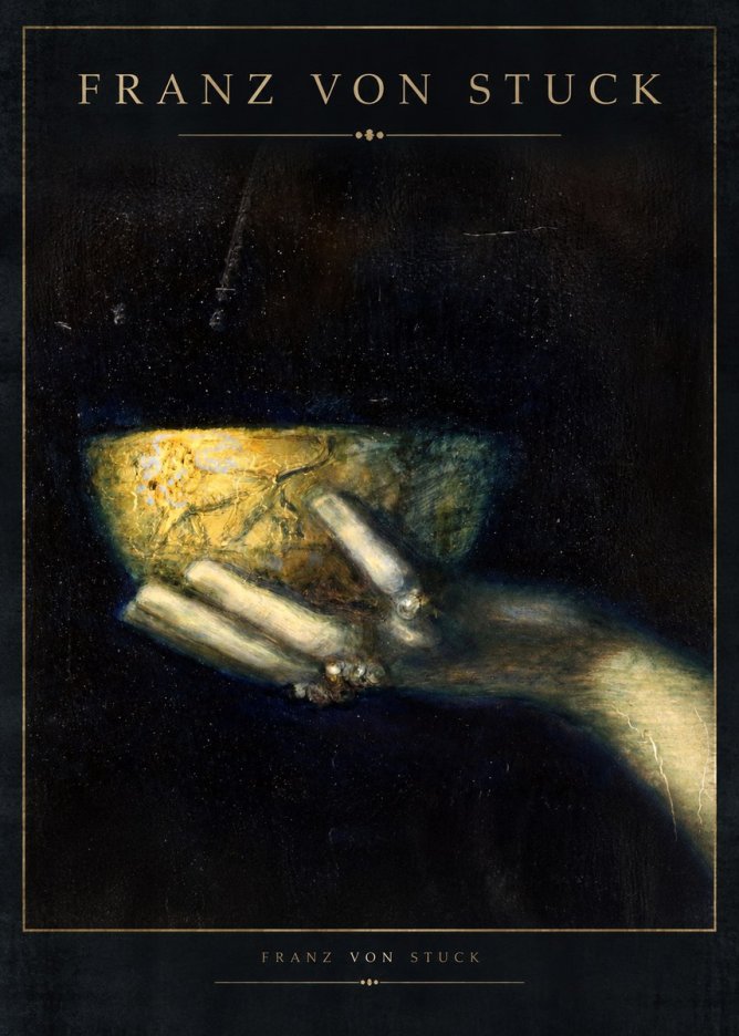 Franz von Stuck Die Schöne Hand Mit Der Schale No2 - Affiche