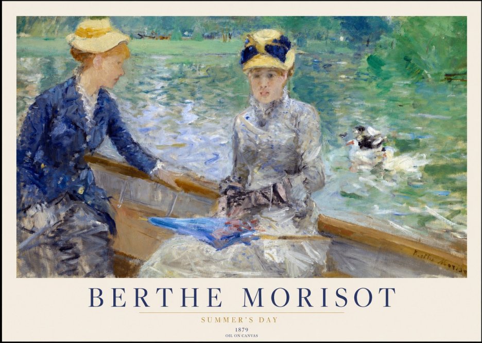 Berthe Morisot Summer's Day No1 - Affiche