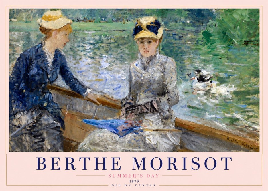 Berthe Morisot Summer's Day No4 - Affiche