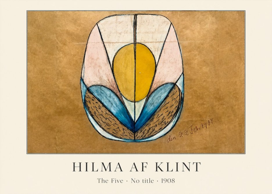 Hilma af Klint The Five - No Title No3 - Affiche