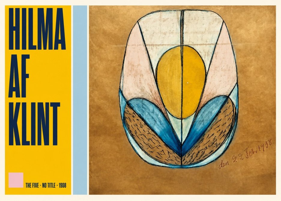 Hilma af Klint The Five - No Title No5 - Affiche