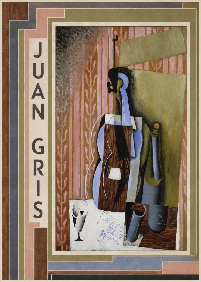Juan Gris Still Life with Mandolin No2 - Affiche