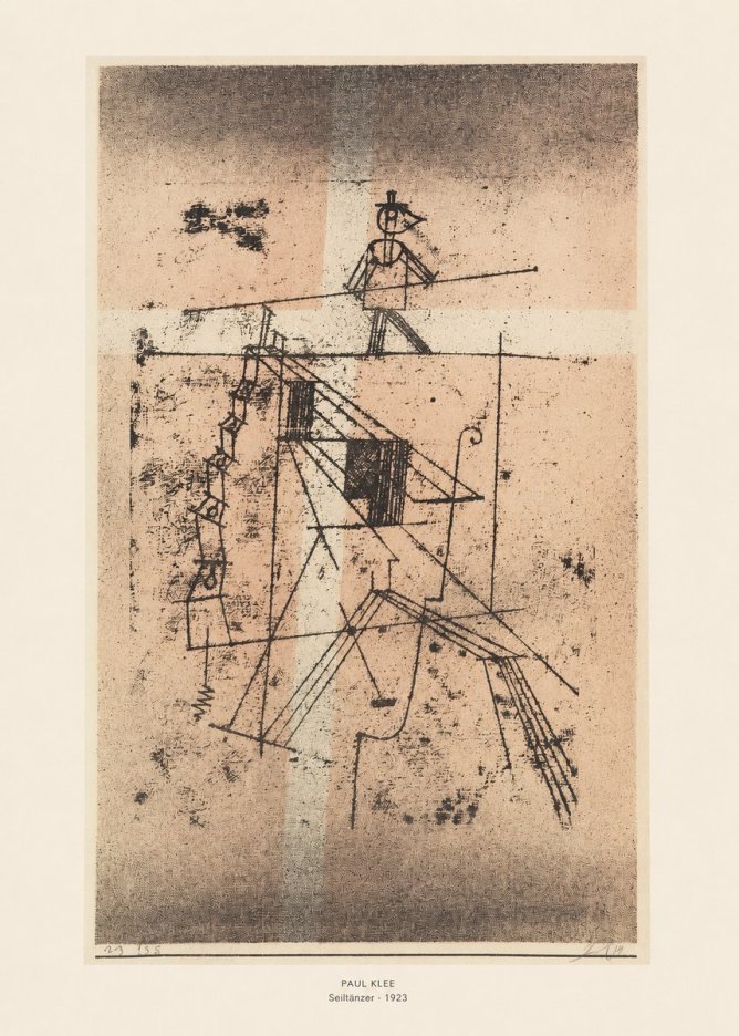 Paul Klee Seiltänzer II No6 - Affiche