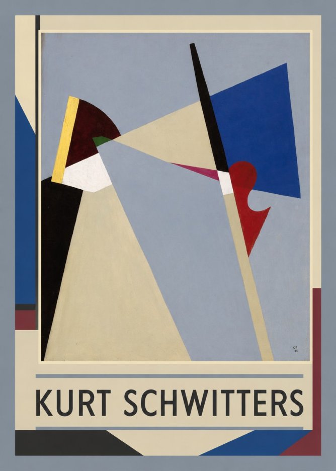Kurt Schwitters Abstract Composition No1 - Affiche