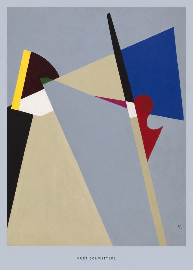 Kurt Schwitters Abstract Composition No6 - Affiche