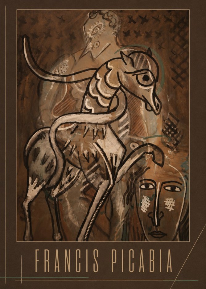 Francis Picabia Stylized Figures and Horse No2 - Affiche