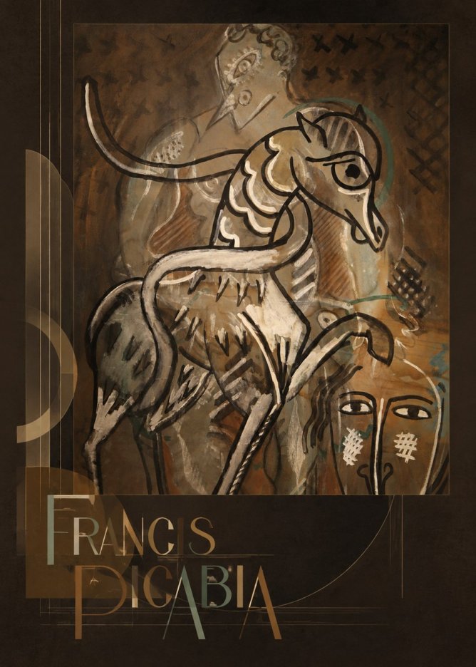 Francis Picabia Stylized Figures and Horse No3 - Affiche
