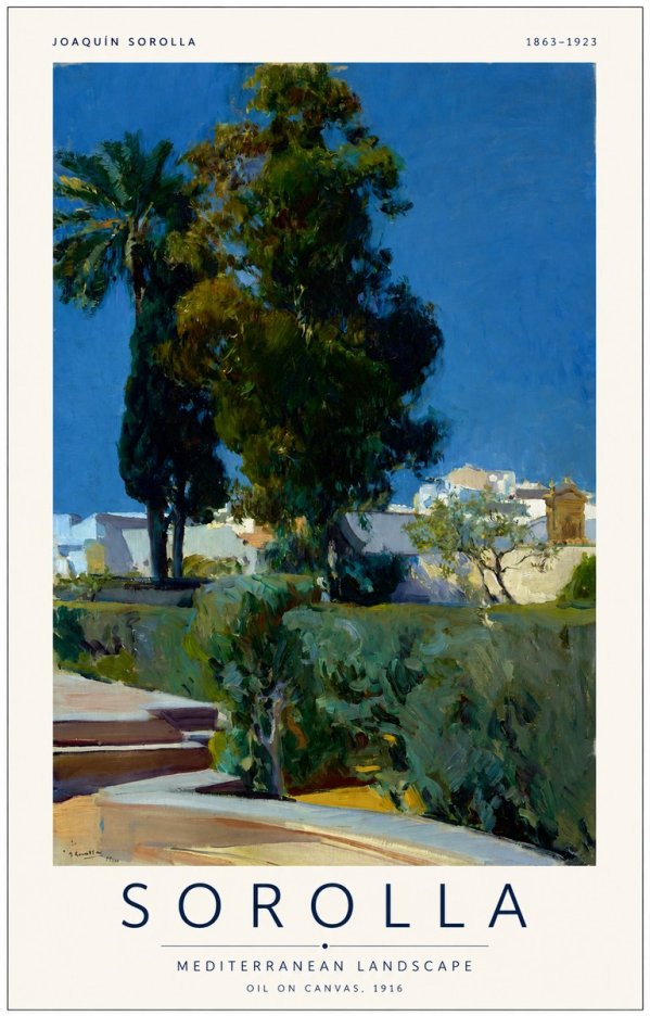 Sorolla Mediterranean Landscape No1 - Affiche