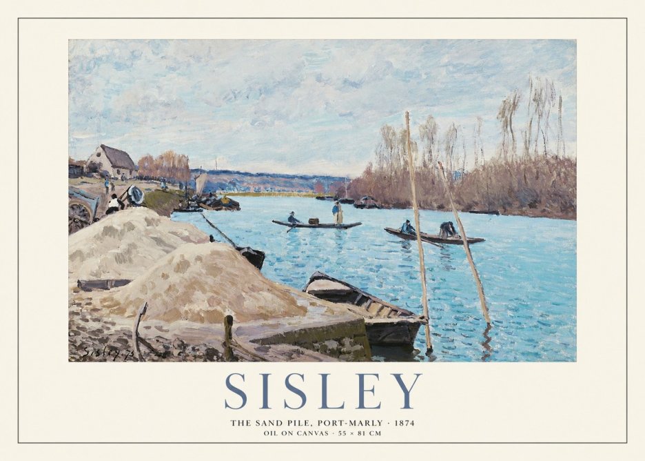Sisley The Sand Pile, Port-marly No1 - Affiche