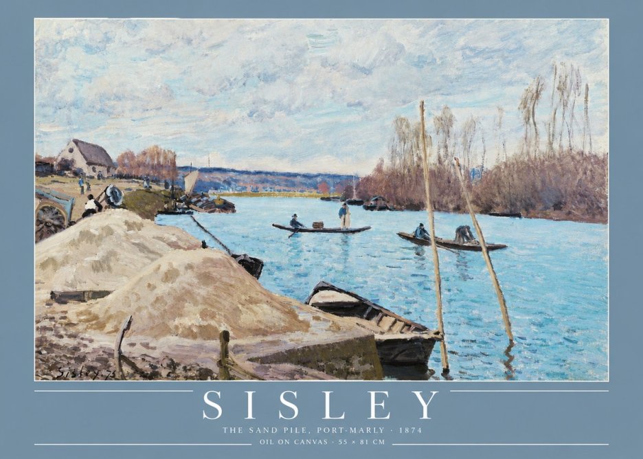 Sisley The Sand Pile, Port-marly No3 - Affiche