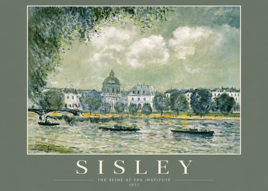 Sisley The Seine at the Institute No2 - Affiche