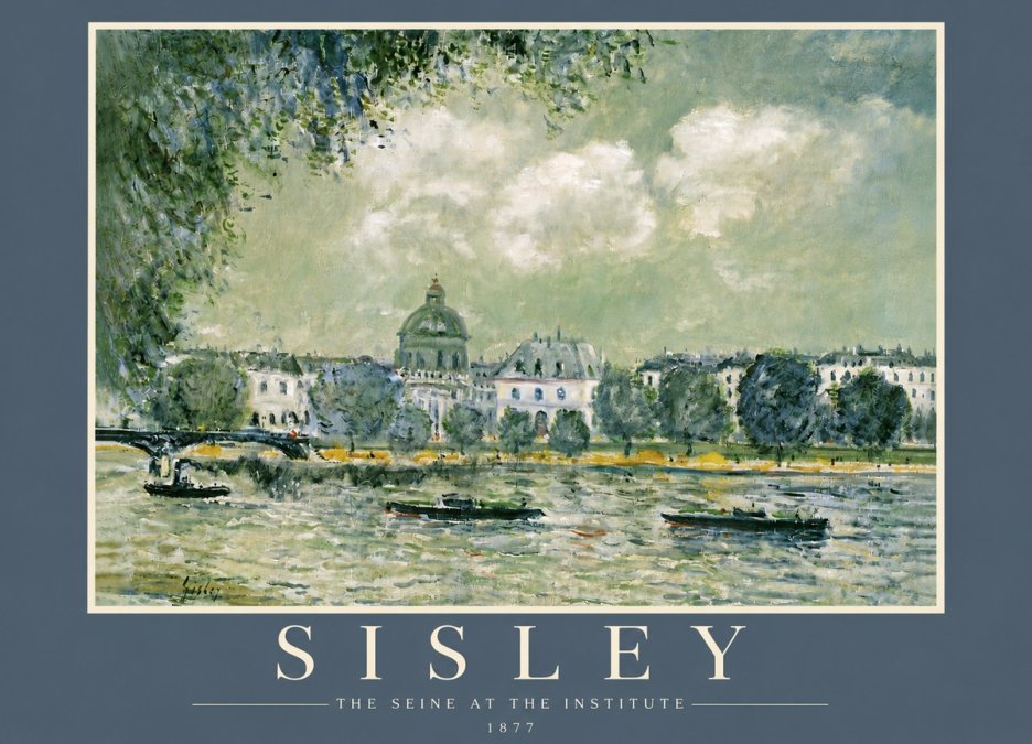 Sisley The Seine at the Institute No5 - Affiche