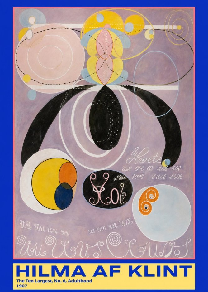 Hilma af Klint The Ten Largest, No. 6, Adulthood No3 - Affiche