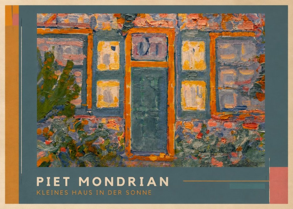 Piet Mondrian Kleines Haus in Der Sonne II No1 - Affiche